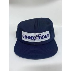 Vintage 80s Swingster USA Made Good Year Goodyear Racing Trucker Hat SnapBack